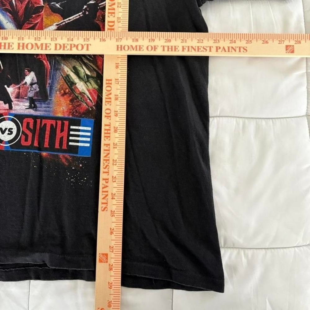 Vintage Star Wars Red Tag JEDI VS SITH Episode 1 Movie Promo Shirt from the 90s - Picture 5 of 7